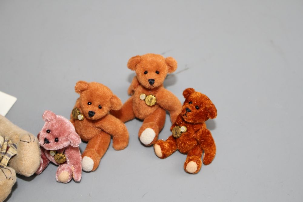 Twelve miniature Teddy Herman, eighteen miniature bears including Mystic Bears, Herman Pawsey & others